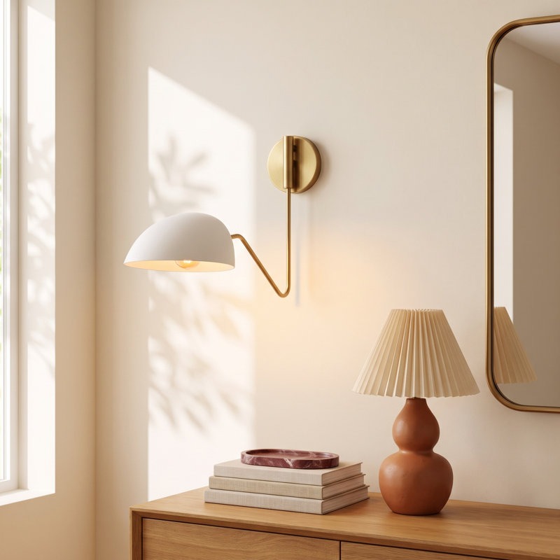 Adarna 1 - Light Dimmable Swing Arm, Matte White