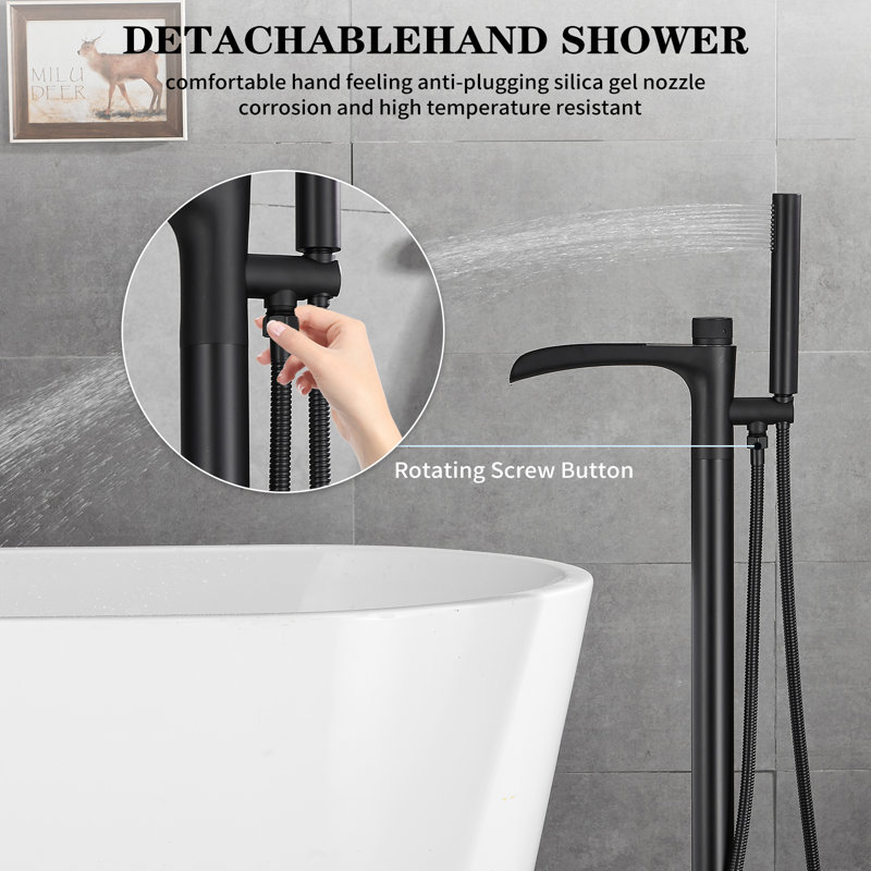1 Handle Bathroom Freestanding Tub Filler
