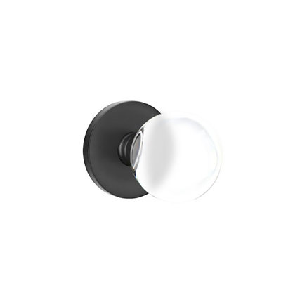 Passage Bristol Crystal Knob with Disk Rose