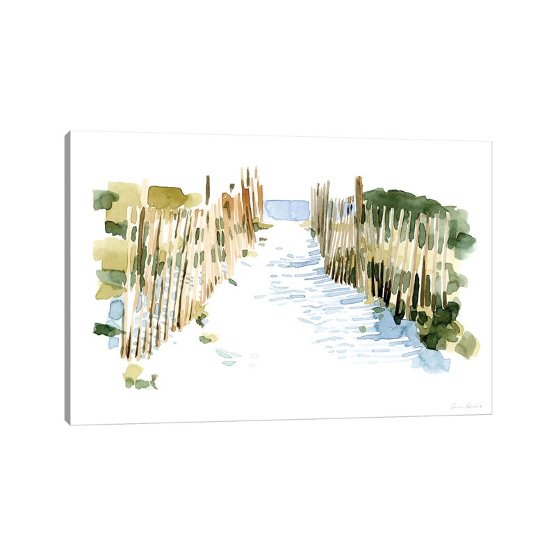 Beach Impressions I 1 Piece Wrapped Canvas Painting, 20.32cm H x 30.48cm W x 1.91cm D