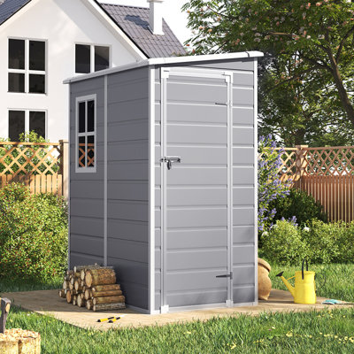 PP Plastic Tool Shed – Grey