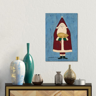 «Purr-fect Xmas I», reproduction d'art sur toile tendue