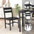  5-Piece Dining Table Set For 4 With Storage Rack, Farmhouse Wood Kitchen Table & Chairs Set With Metal Frame, Dining Room Table With 4 Curved Chairs For Breakfast Nook, Apartment-1034304582