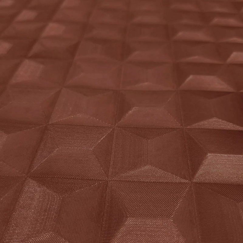 Papier peint géométrique texturé carré Amber Ginger