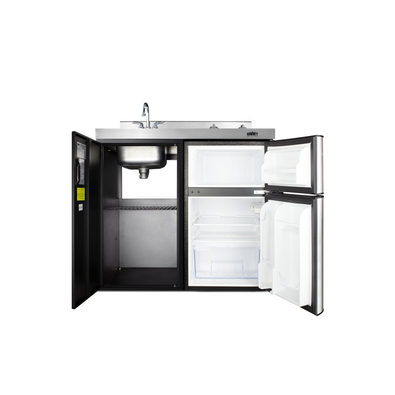 Summit Appliance All-In-One Combo Kitchens 3.2 Cubic Feet cu. ft. Mini Fridge with Freezer Kitchenette