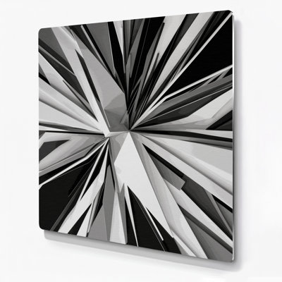 Geometric Abstraction 84 Brown Metal Wall Art