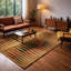 Aadi Geometric Hand-Knotted Wool Tan/Red/Black Area Rug-234066562