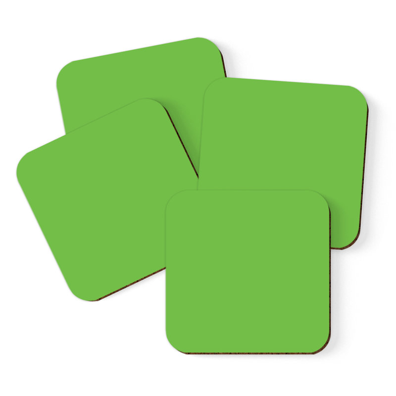 Sous-verre café, Vert kiwi