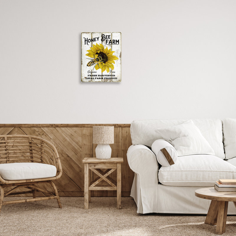 Art mural sur toile «Honey Bee Farm» par Creatif Belle bp-597_CN, H 20 po x l 16 po