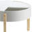 White & Natural Round Coffee Table