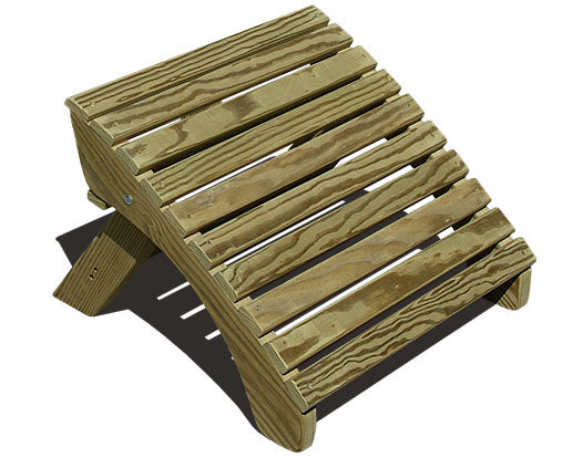 Pine Outdoor Ottoman