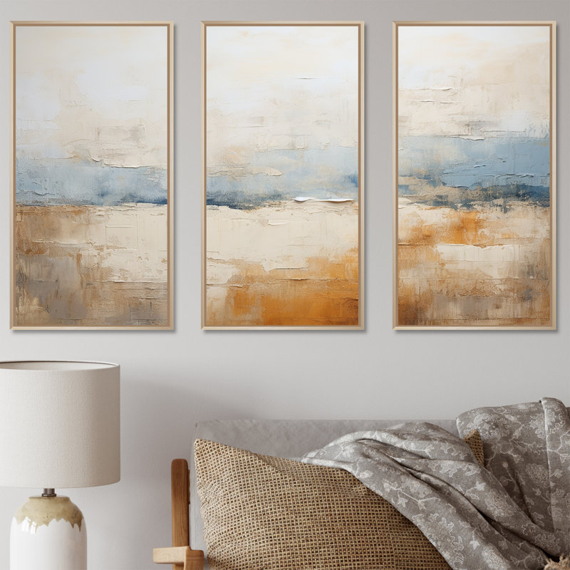 Ensemble d'art mural prairies des prairies, Cadre naturel flottant, H 28 po x l 36 po x P 1 po