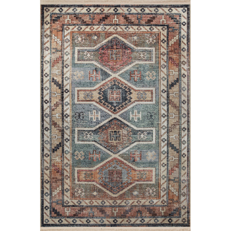 Tapis rectangulaire Yasamine, Rectangle 2 pi 8 po x 5 pi