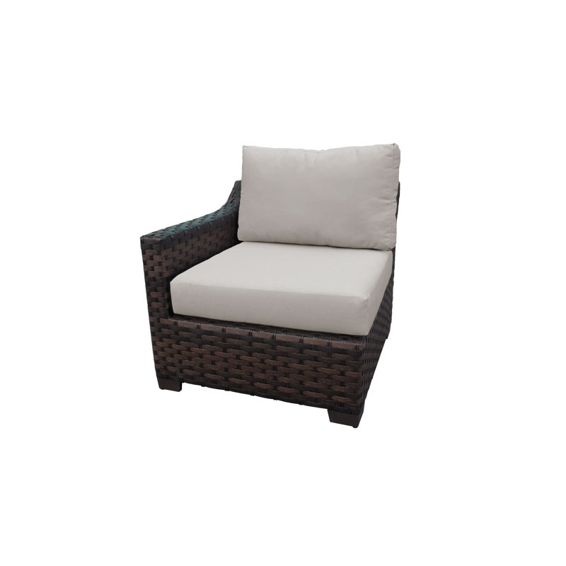 River Brook 5-Piece Walnut Wicker Outdoor Patio Set with Cushions