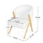 Chaise d'appoint moderne avec un design élégant et un soutien ergonomique, idéale pour diverses pièces