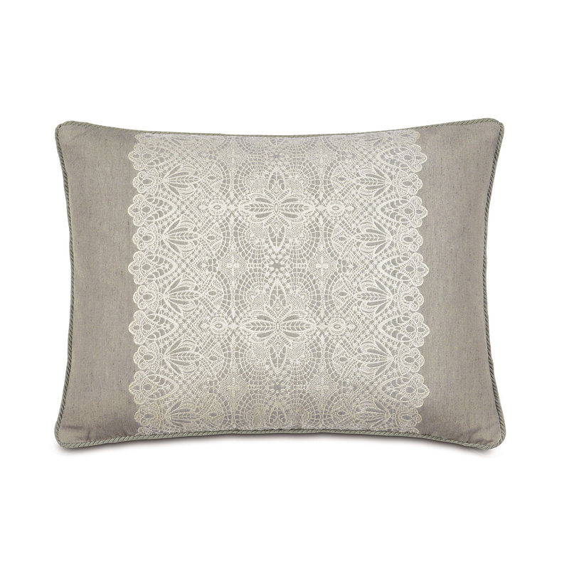 Standard Gray and White Polyester Sham
