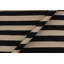 Tapis beige / noir en laine tissé à la main rectangulaire à rayures 8 pi 1 po x 10 pi 1 po Cedorah