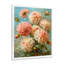 Dahlia rose rose vert été - décoration murale Dahlia-495130262-495130261
