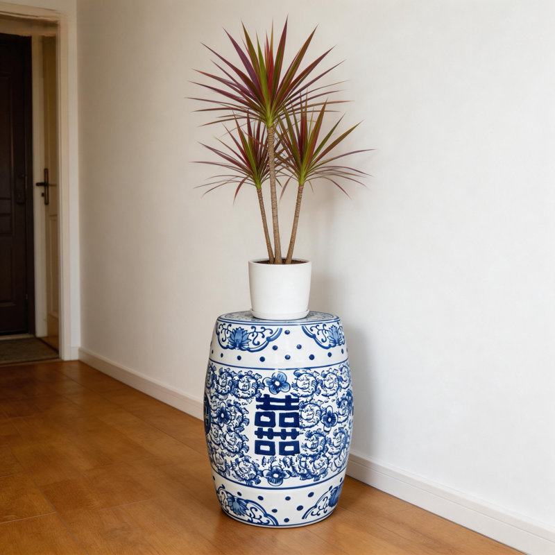 Tabouret en céramique de style chinois