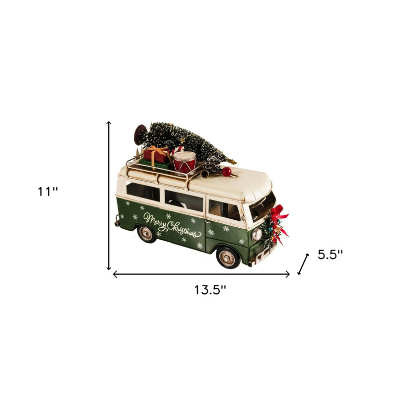 c1960s Volkswagen Christmas Bus Sculpture
