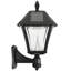 Baytown II Black Solar Powered LED 3in Fitter, Pier, Wall Outdoor Light