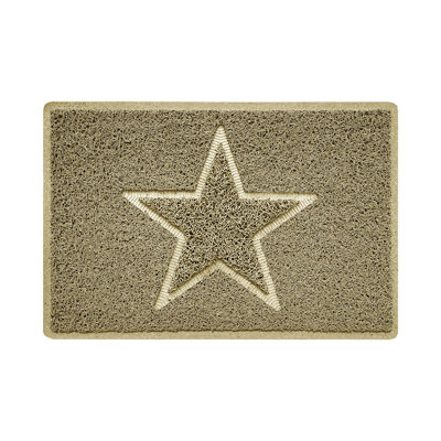 Star Non-Slip No Pattern Doormat