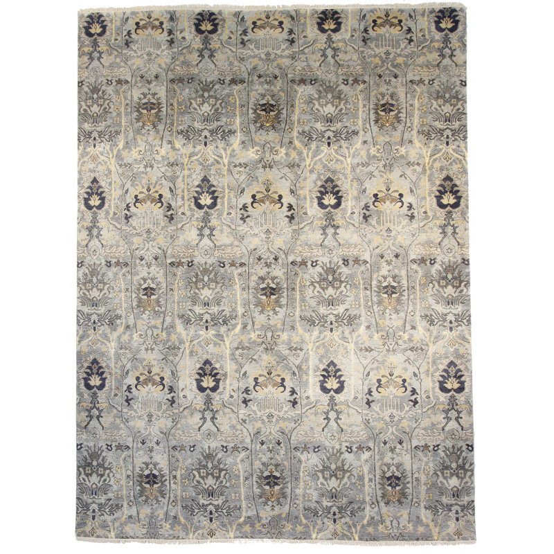 Hudson Damask Area Rug