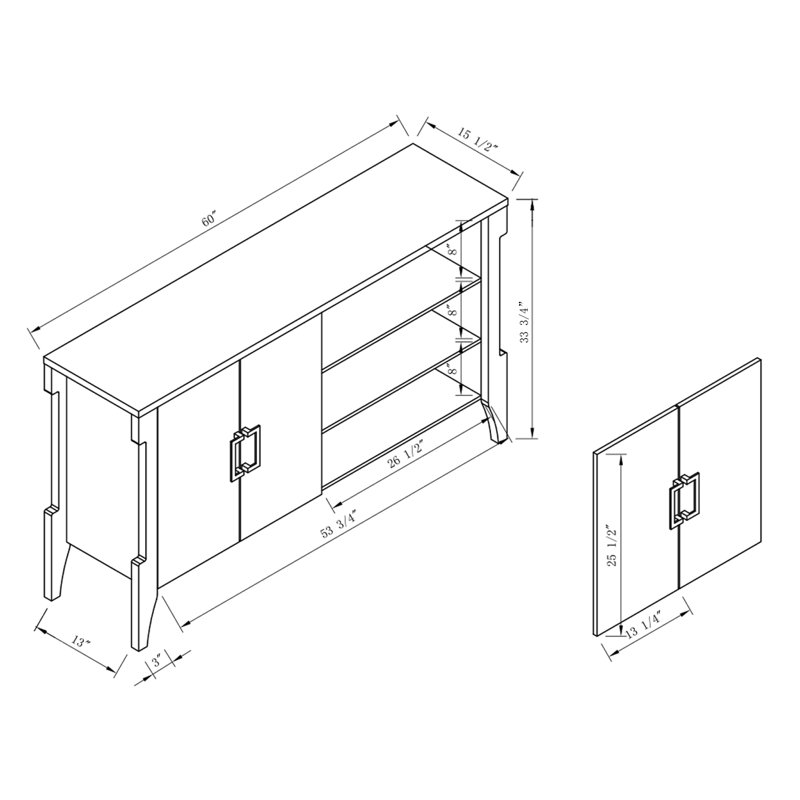 Yenez 60'' Sideboard