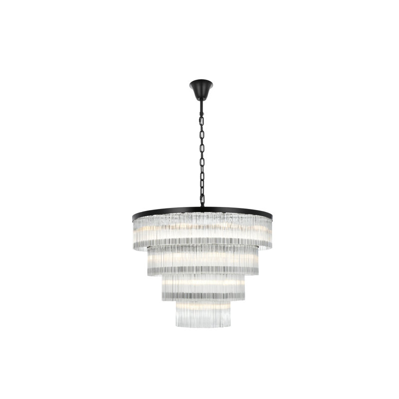 Lustre Lu 40 pouces , Noir, noir, noir, noir