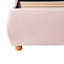 Upholstered Single Bed 3ft (90x190cm) With Hydraulic Storage, Bouclé Fabric & Padded Headboard-1403533899