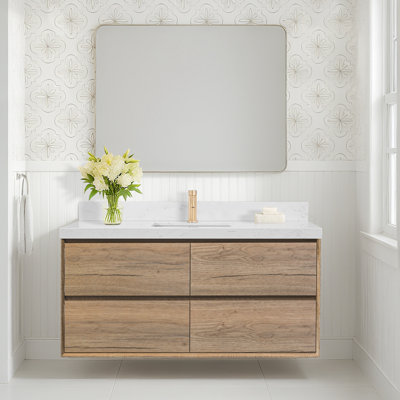 Tiberiu 48" Floating Bathroom Vanity With Sink