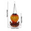 Station de grain solaire en forme de fleur avec veilleuse 2 en 1 pour l'extérieur, 15,7 x 7,67 x 7,6 po, orange-131407896