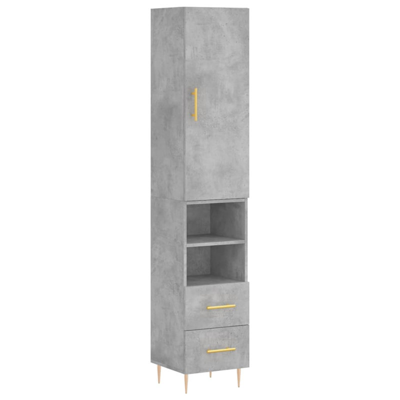 Munawar 34.5cm Sideboard, Concrete Grey