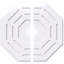 Médaillon de plafond contemporain en PVC de qualité architecturale 28 po x P 2 po x P 11 po x P 1 po-36078543