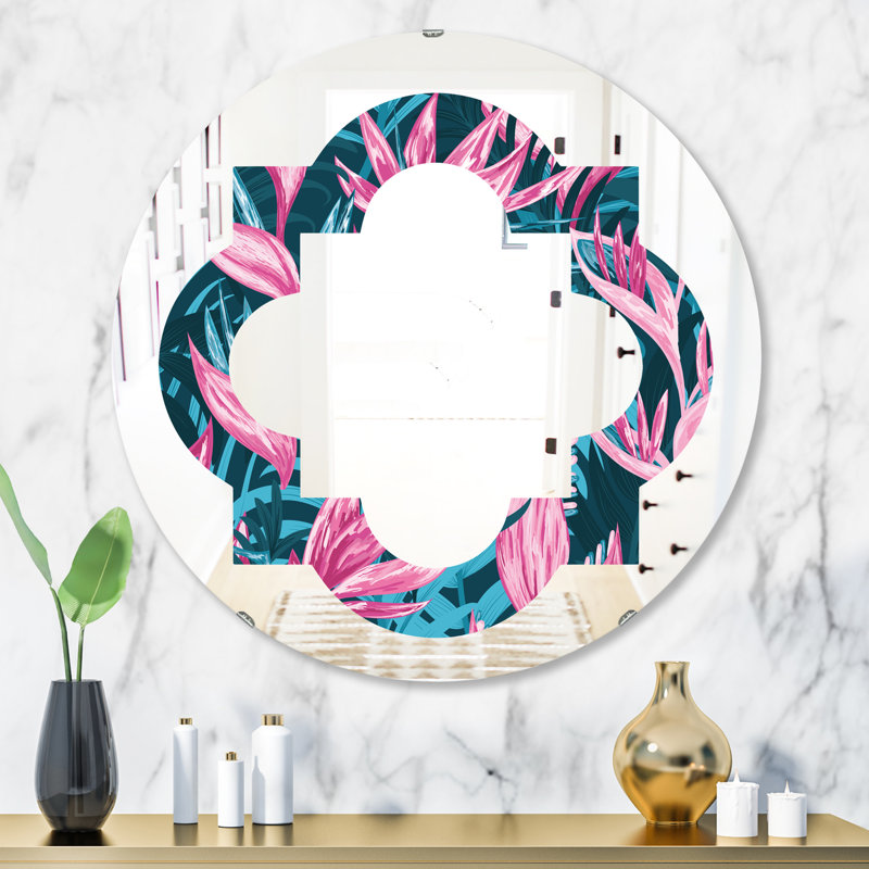 Miroir mural sans cadre Quatrefoil, H 31,5 po x l po