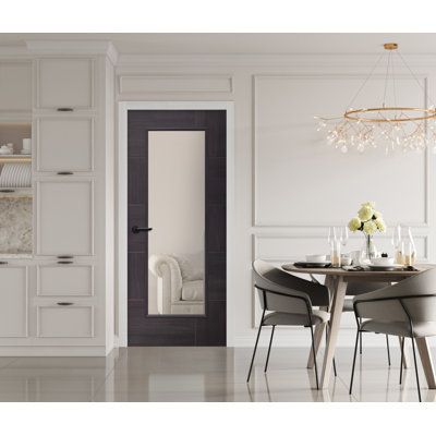 Internal Glazed Laminate White Grey Ravenna