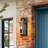Contemporary Modern 1-Light Glass Iron Outdoor Sconce Light Lantern Flush Mournt Wall Sconce