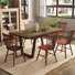 Ensemble de table de salle à manger en bois massif, table de salle à manger extensible Farmhouse et chaise Windsor pour salle à manger / cuisine