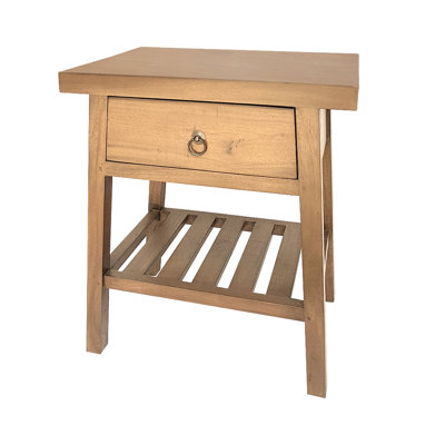 Lindemann Solid Wood End Table with Storage