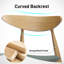 Chaises de salle à manger en bois d'hévéa Charley-639828355-639828367