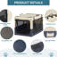 Cage portable portative pour chien - pliable, en tissu, respirante et douce pour un usage quotidien