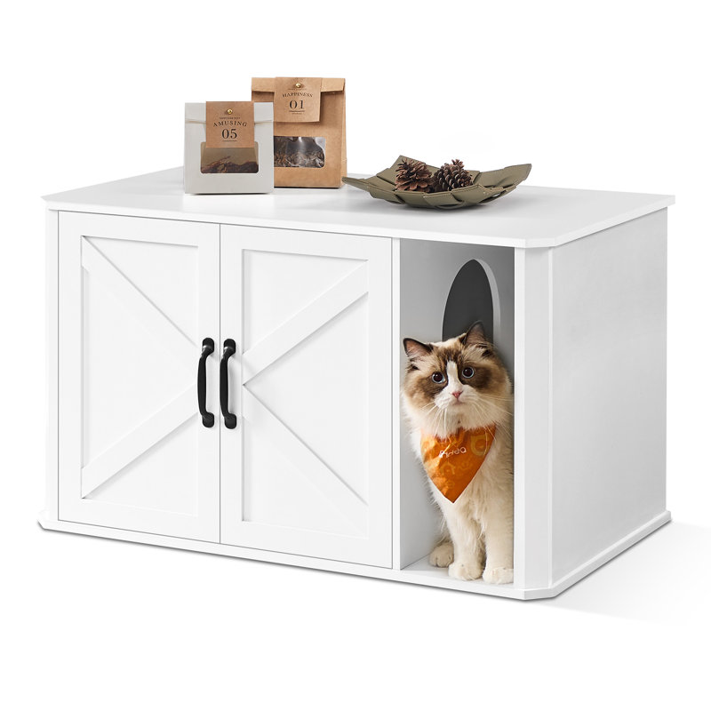 Litter Box Enclosure, White