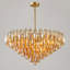 Lustre à 12 lumières étagées de 94 cm (37 po), doré