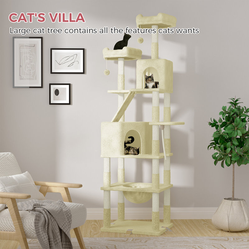 Cat Tree 208cm H Cat Tree, Beige