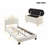 2-Pieces Bedroom Sets,LED Platform Bed With Storage Ottoman