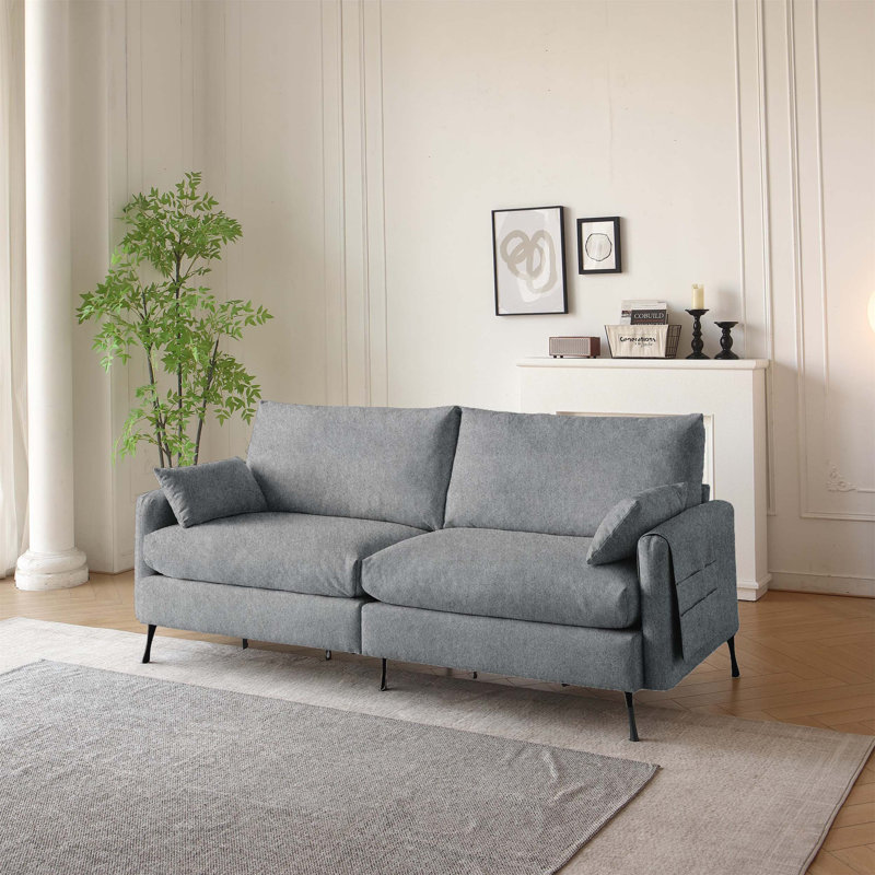 Canapé modulaire polyvalent de style Mid-Century moderne pour le salon, offrant un confort, un style et des options de rangement flexibles inégalés
