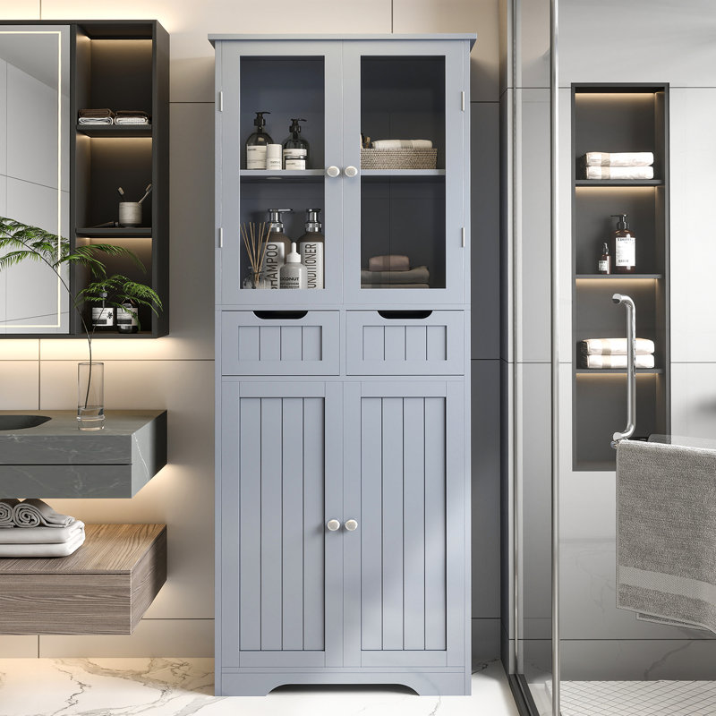 Armoire de salle de bain, Gris