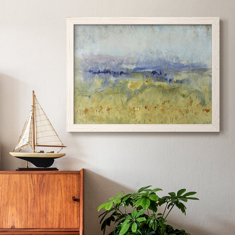 Toile tendue à cadre ouvert «Open Terrain I», Blanc, H 22 po x l 32 po x P 1,5 po
