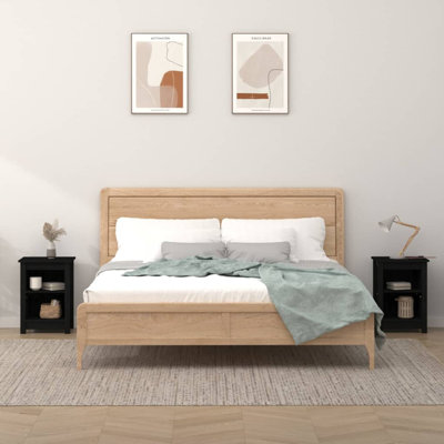 Brayden Studio Bedside Cabinets 2 Pcs 40X35x55 Cm Solid Wood Pine