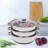 3 Layer Stainless Steel Food Steamer Pot with Lid